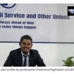 BOM : Suspension maintenue de Chid Rughoobar